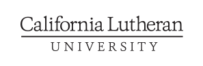 California Lutheran University (logo in black on white background)