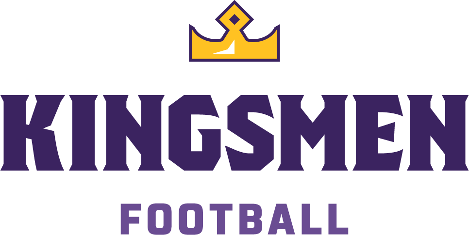 Kingsmen Football Lockup with Crown